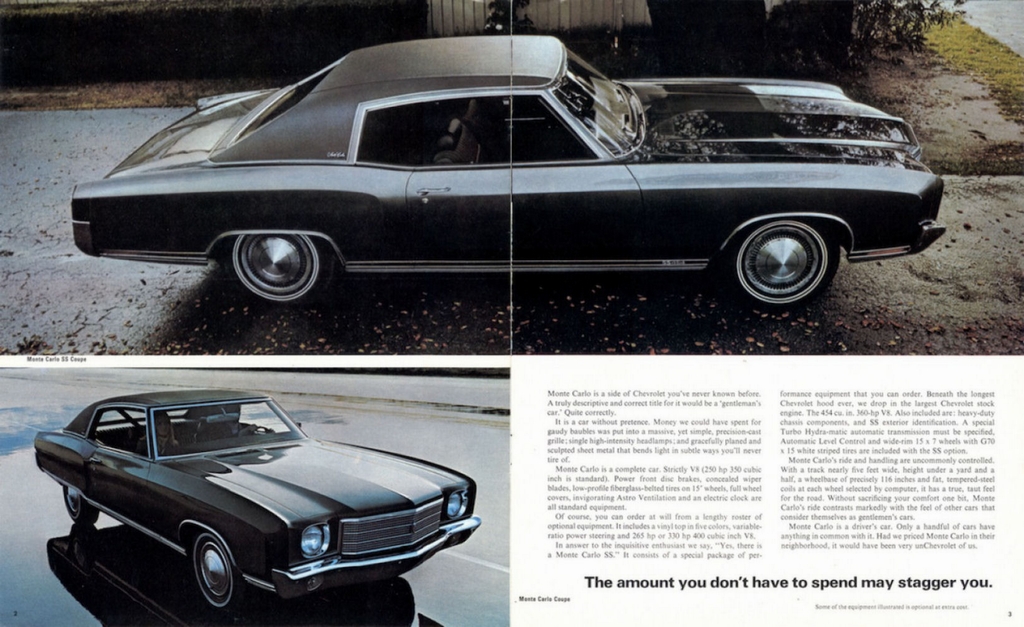 1970 Chevrolet Monte Carlo Canadian Brochure Page 2